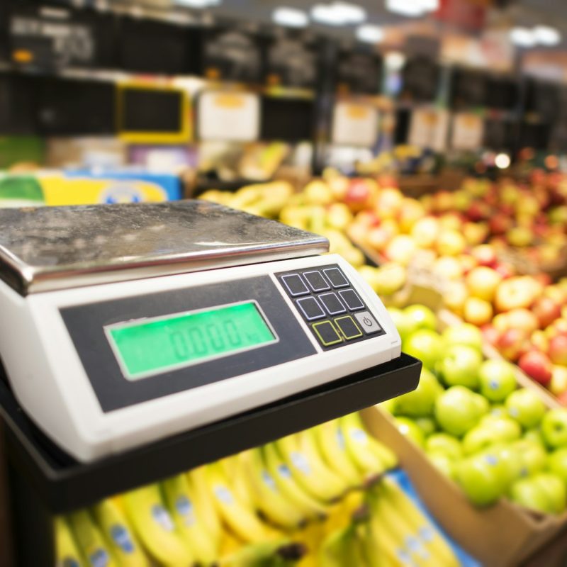 Retail Store Fruits Weighing